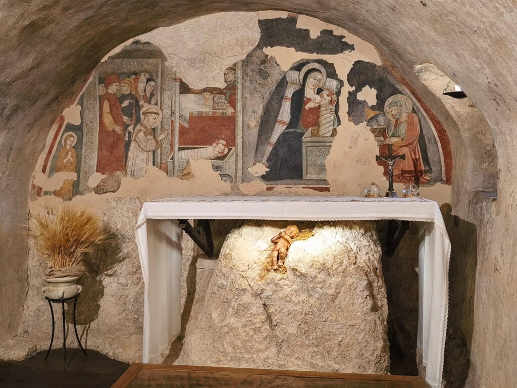 Affresco Cappella del Presepe - Greccio